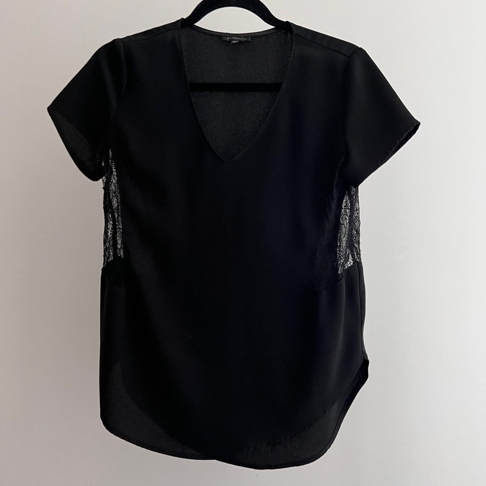 Buy 2 Get 1 Free ✨ Dynamite Lace Cut Out Top